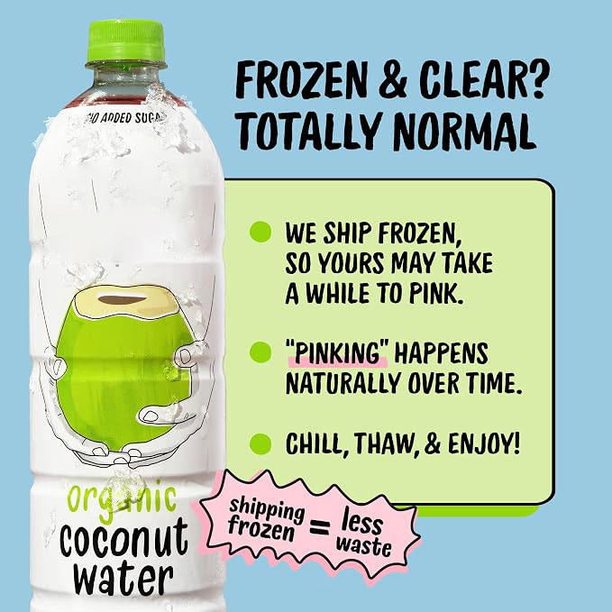 Organic Coconut Water – 100% Natural, No Additives, Natural Electrolyte Hydration
