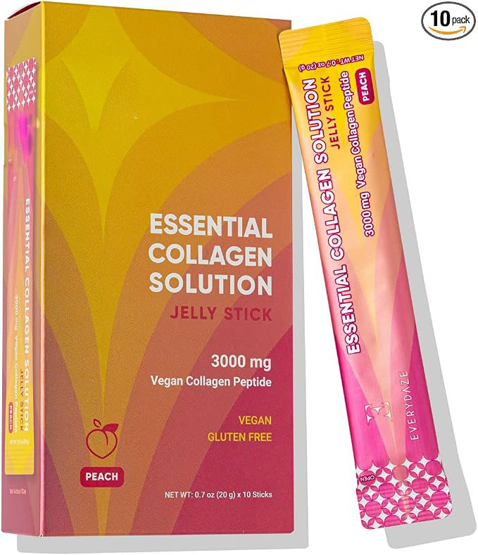 Collagen Jelly Sticks for Skin Support, with Vitamins, Minerals & Antioxidants — For All Adults