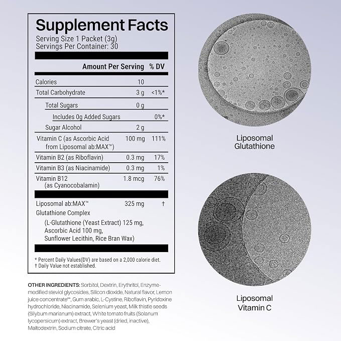 Liposomal Glutathione & Collagen White Powder — Fast-Absorbing Formula