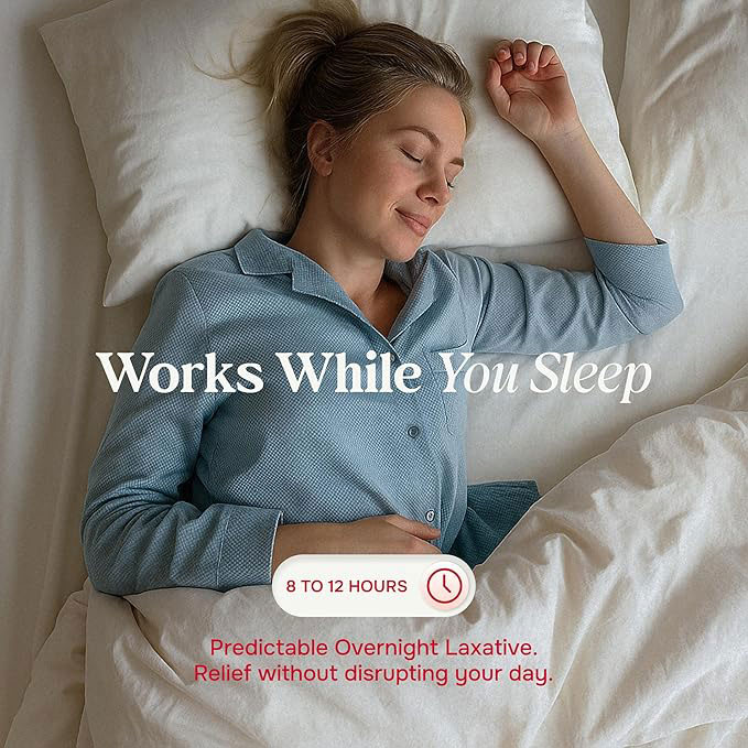 Regular-Strength Laxative Tablets | Overnight Relief for Occasional Constipation | Fast, Gentle Relief | Vegan