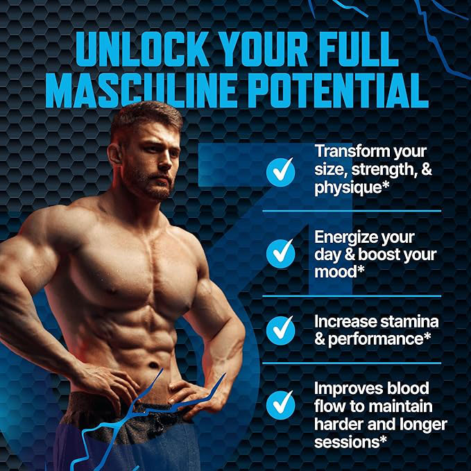 Men’s Testosterone Support Gummies, Chewable Performance Supplement for Energy, Strength, Stamina & Endurance