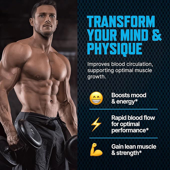 Men’s Testosterone Support Gummies, Chewable Performance Supplement for Energy, Strength, Stamina & Endurance