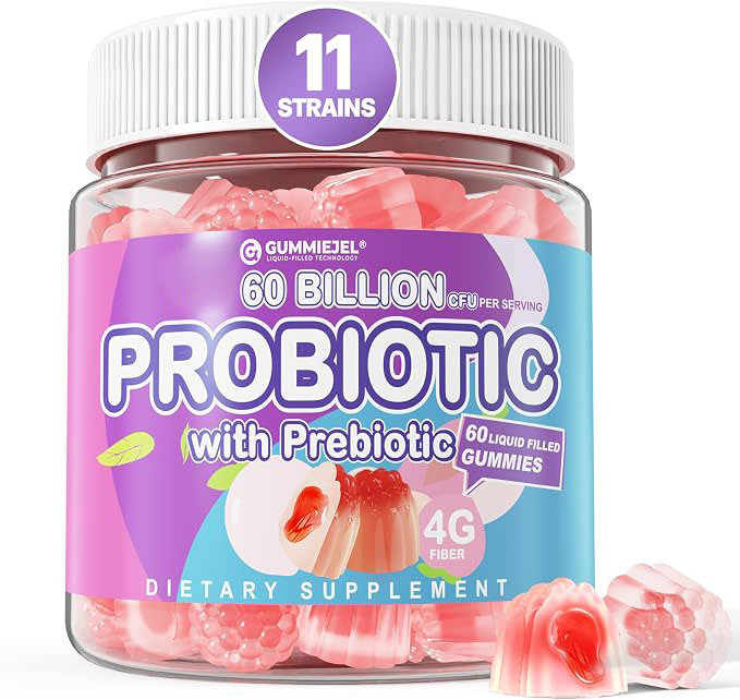 Probiotic Gummies for Adults | Daily Gut & Digestive Health Support,Supports Regularity,Supports a Healthy Gut Microbiome