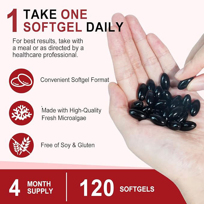 Advanced Astaxanthin 12 mg | Antioxidant Supplement for Eye, Joint & Skin Health | Microalgae-Sourced | 4-Month Supply