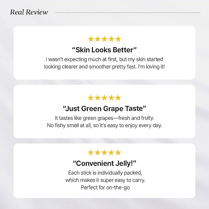Collagen Jelly Sticks with Vitamin C & Probiotics, Beauty Support Supplement