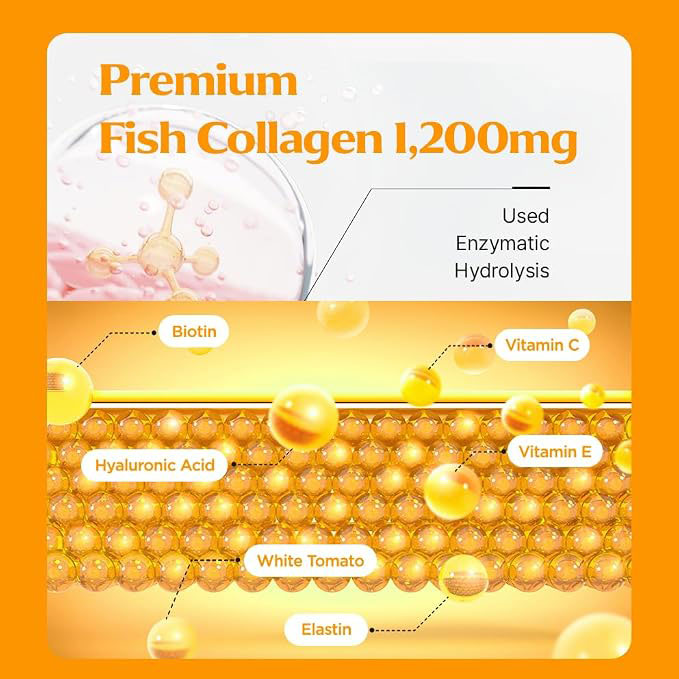 Glutathione Max Powder Sticks | Korean Glutathione Supplement with Low-Molecular Fish Collagen & Vitamin C