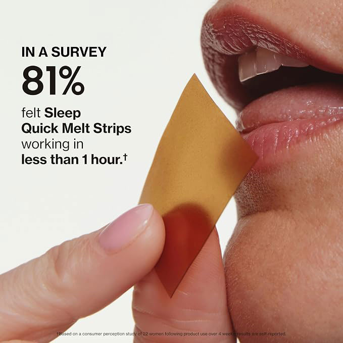 Sleep Quick-Melt Strips | No Water Needed | Natural Sleep Support | Vegan & Non-GMO