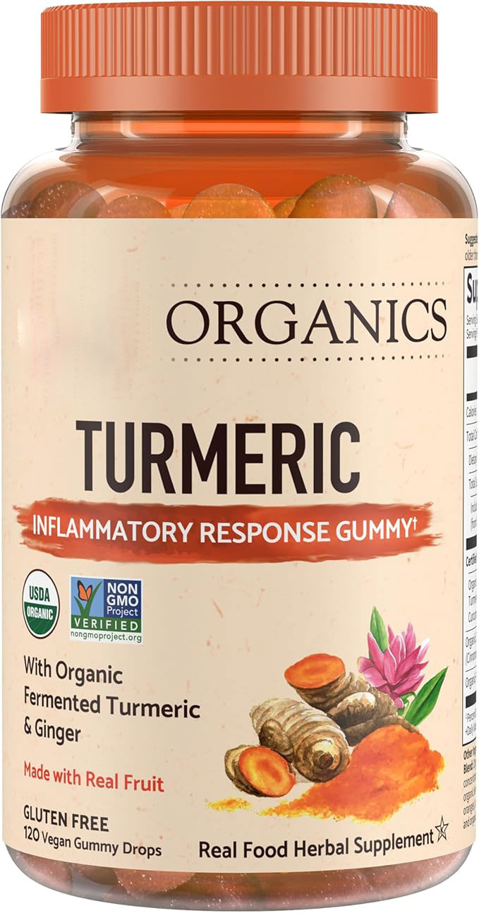 Organic Turmeric Gummies | Inflammatory Response Support | Immune & Absorption Support | Vitamin Gummies for Adults & Kids