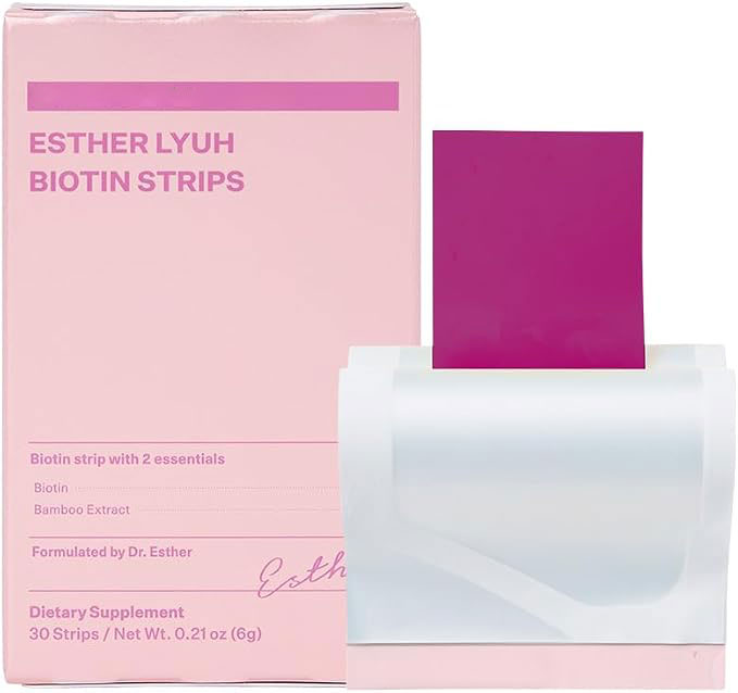 Biotin Oral Dissolving Strips with Bamboo Extract | Sugar-Free, Fast-Dissolving | Hair, Nail & Beauty Support