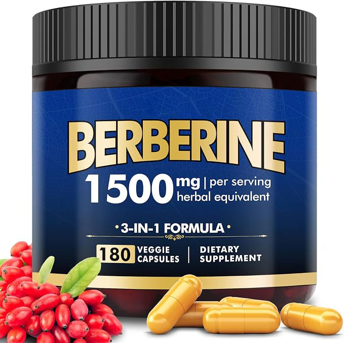 Berberine HCl Capsules | Digestive, Liver & Immune Support | Energy & Weight Management Support