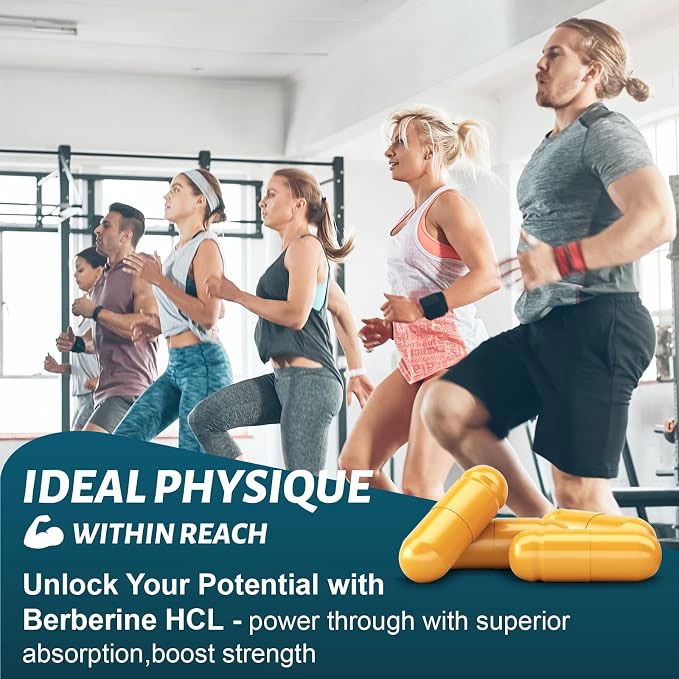 Berberine HCl Capsules | Digestive, Liver & Immune Support | Energy & Weight Management Support