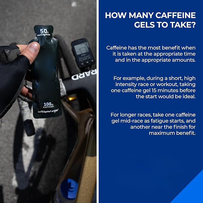 Caffeinated Energy Gel | Vegan, Gluten-Free & Preservative-Free | Sports Fuel for Endurance, Cycling & Running